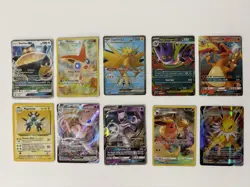 Pokemon Card Lot Vintage Charizard, Mewtwo, Mew, Gengar, Jolteon + More - Image 1
