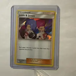 Jessie & James 58/68 Near Mint Holo Rare Hidden Fates Pokemon Card TCG 2019 - Image 1