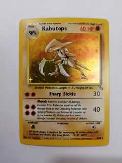 Kabutops - 9/62 - Pokemon Fossil Unlimited Holo Rare Card WOTC LP - Image 1