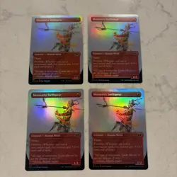 Magic the Gathering MTG Monastery Swiftspear Full Art Foil Play Set Of 4 Cards - Image 1