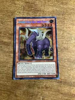 Yugioh Advanced Crystal Beast Amber Mammoth BLCR-EN014 Secret 1st Ed Near Mint - Image 1