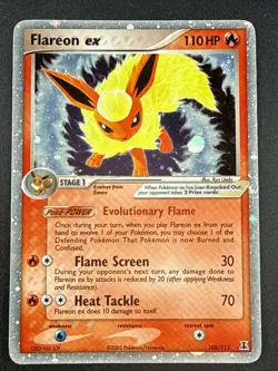 Pokemon Flareon EX Delta Species 108/113 Holo Ultra Rare 110 HP Card 2005 - Image 1