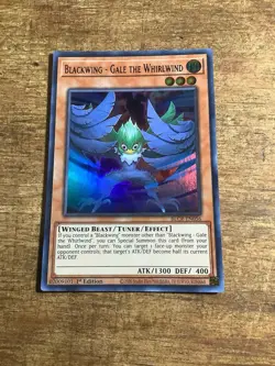 Yugioh! Blackwing - Gale the Whirlwind - BLCR-EN056 - Ultra Rare - 1st Edition N - Image 1