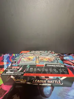 Pokemon League Battle Deck Charizard ex 60 Card Foil Deck Box Dice Markers - Image 3