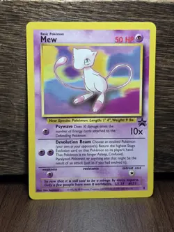 Pokemon Card - Mew #8 WoTC Black Star Promo NM - Image 1