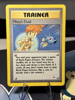 Misty's Duel 123/132 Gym Heroes 1st Edition Common Pokemon Card - Image 1