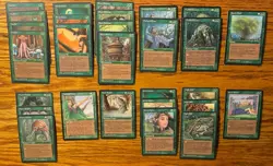 MTG: Vintage ‘94 Fallen Empires 84 Card Red, Green, White Lot Varying Artwork - Image 1
