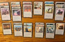 MTG: Vintage ‘94 Fallen Empires 84 Card Red, Green, White Lot Varying Artwork - Image 2