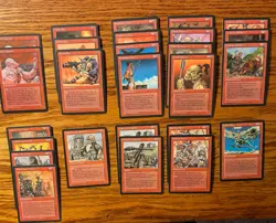 MTG: Vintage ‘94 Fallen Empires 84 Card Red, Green, White Lot Varying Artwork - Image 3