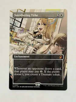 MTG Smothering Tithe Anime Borderless WOT 67 Nonfoil M Near Mint - Image 1