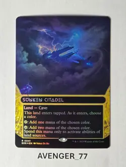 Magic Gathering MTG #0041 SUNKEN CITADEL Borderless FOIL Edge of Eternities EOS - Image 1