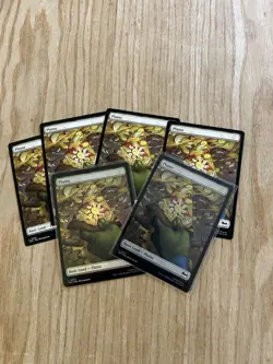 Mtg Tmnt Pizza Lands Plains 2 Foil 4 Regular - Image 1