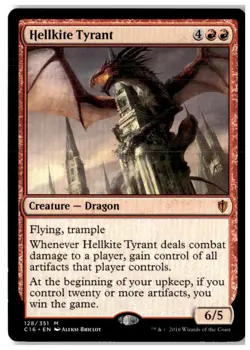 MTG Hellkite Tyrant - Commander 2016 Moderately Played English - Image 1