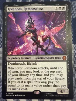 Wizards of the Coast Gwenom, Remorseless Mythic Legendary Creature Black 56 - Image 1