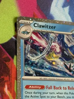 Pokemon Mega Evolution #38/132 Clawitzer Cosmos Holo - Image 2