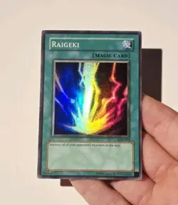 Yugioh Raigeki LOB-053 Super Rare LP - Image 3