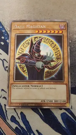 YuGiOh! Dark Magician (9th Art) RA04-EN106 - Platinum Secret Rare 1st Edition NM - Image 1