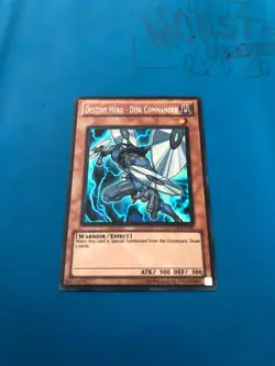 YUGIOH Secret Rare Destiny Hero - Disk Commander LCGX-EN133 - Image 1