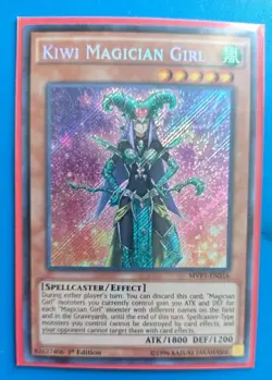 Near Mint Yugioh Kiwi Magician Girl - MVP1-ENS16 - Secret Rare - 1st Edition - Image 1