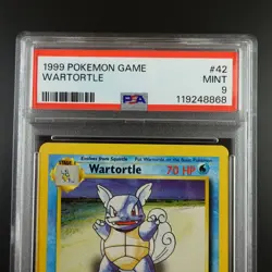 PSA 9 Wartortle 42/102 Pokemon Base Set 1999 Non Holo Card - Image 2