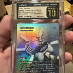 Graded MTG Card - CGC Pristine 10 - Final Fantasy - Luka Stadium Borderless FFX - Image 1