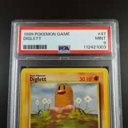 PSA 9 Diglett 47/102 Pokemon Base Set 1999 Non Holo Graded Card - Image 2