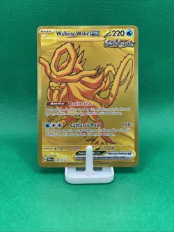 Pokemon TCG Prismatic Evolutions 178/131 Walking Wake EX Hyper Rare Gold Card - Image 1