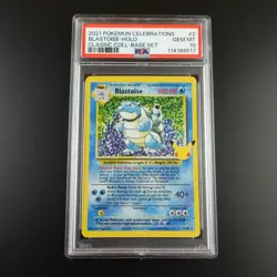 PSA 10 Blastoise 2/102 Pokemon Celebrations Classic Collection Holo Graded Card - Image 1
