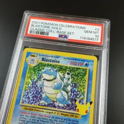 PSA 10 Blastoise 2/102 Pokemon Celebrations Classic Collection Holo Graded Card - Image 2