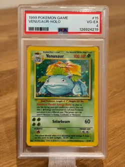 Pokemon 1999 Base #15 Venusaur - HOLO (PSA 4 VG-EX) - Image 1