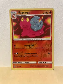 Pokemon TCG Magcargo Cosmic Eclipse 27/236 Reverse Holo Rare - Image 1