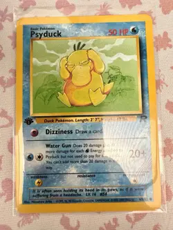 Psyduck 1st Edition Team Rocket 65/82 WOTC Vintage Pokemon - Image 3