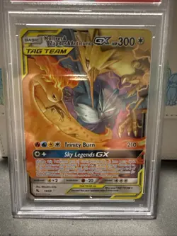 Pokemon TCG Hidden Fates Moltres Zapdos Articuno GX #44/68 PSA 10 - Image 4