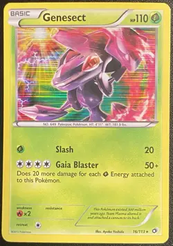 Genesect Holo Rare 16/113 Pokemon TCG B&W Legendary Treasures NM Free Ship - Image 1
