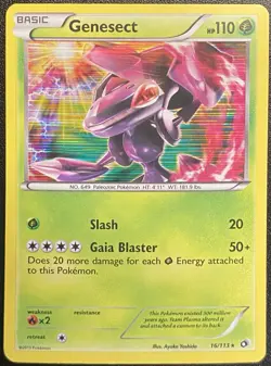 Genesect Holo Rare 16/113 Pokemon TCG B&W Legendary Treasures NM Free Ship - Image 2