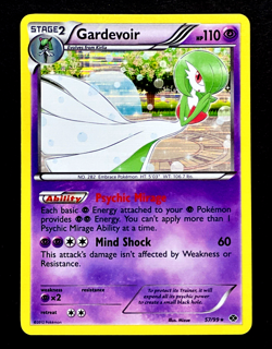 2012 Pokemon GARDEVOIR Next Destinies HOLO RARE Black & White Set Card 57/99 NM - Image 2