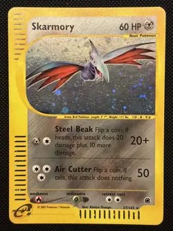 Pokemon TCG Skarmory 27/165 Holo Rare Expedition Base Set - Image 1