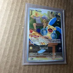 Minun 194/182 Sv04: Paradox Rift Holofoil Illustration Rare Pokemon Art *B1 - Image 2