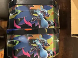 Mega Charizard X and Y Tins Sealed 2026 Set of 2 Pokemon TCG Phantasmal Flames - Image 2