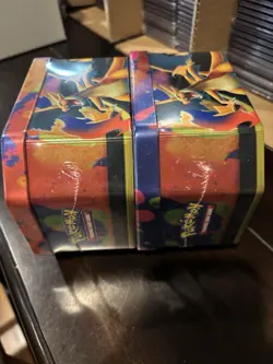 Mega Charizard X and Y Tins Sealed 2026 Set of 2 Pokemon TCG Phantasmal Flames - Image 5