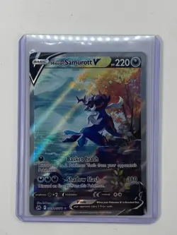 Pokemon TCG Hisuian Samurott V Crown Zenith: Galarian Gallery GG51/GG70 Holo... - Image 1