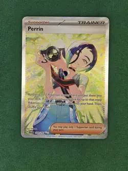 Pokemon TCG Trainer Perrin Special Illustration Card Twilight Masquerade 220/167 - Image 3