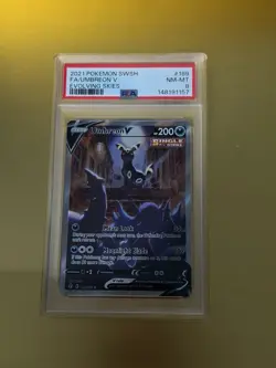 Pokemon TCG Evolving Skies Umbreon V Alternate Art Card 189/203 PSA 10 Gem Mint - Image 1