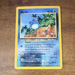 Pokemon Marill 11/18 Southern Islands Promo Reverse Holo Rare Vintage 🔥 - Image 1
