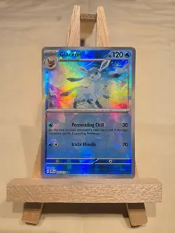 Pokemon Glaceon Prismatic Evolutions Master Ball Reverse Holo 025/131 - Image 1