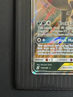 Pokemon TCG Umbreon & Darkrai Tag Team GX Unified Minds 125/236 Ultra Rare - Image 4