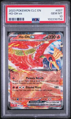 2023 POKEMON CLC-TRADING CARD GAME CLASSIC CHARIZARD & HO-OH ex DECK #007 HO-OH - Image 1