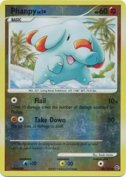 1x Phanpy - 98/132 - Common - Reverse Holo Lightly Played Pokemon Diamond & Pear - Image 1