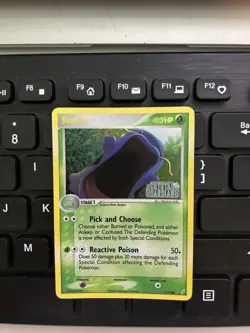 Pokemon TCG Swalot 11/100 EX Crystal Guardians Stamped reverse holo - Image 1