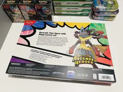 Pokemon ME: Ascended Heroes Premium Poster Collection Mega Lucario Sealed - Image 3